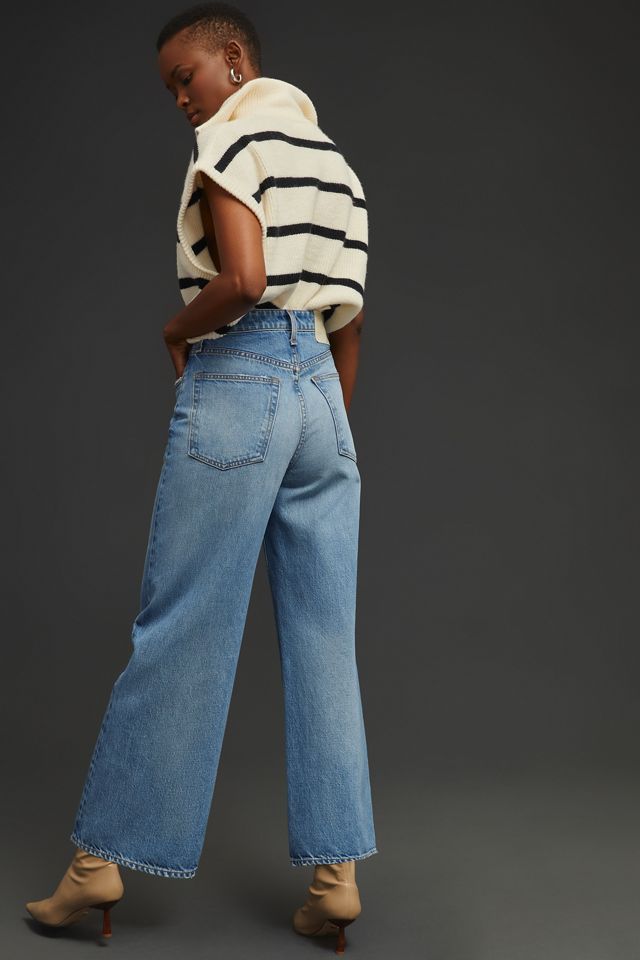 Jean Crop Taille Haute Rag & Bone Hana Croyen - Taille 24 - Neuf Avec étiquette - Poignets Défaits Effet Brut