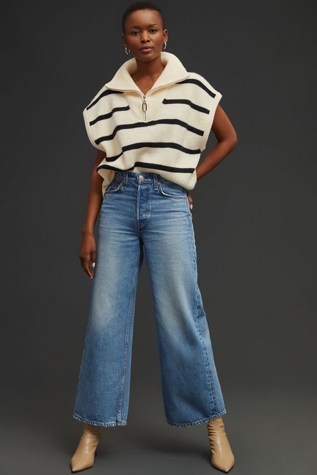rag bone Maya High-Rise Cropped Wide-Leg Jeans Anthropologie