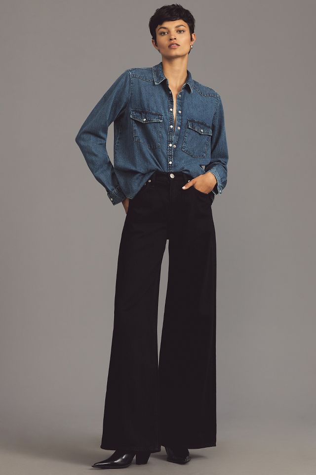 Rag and bone store wide leg jeans