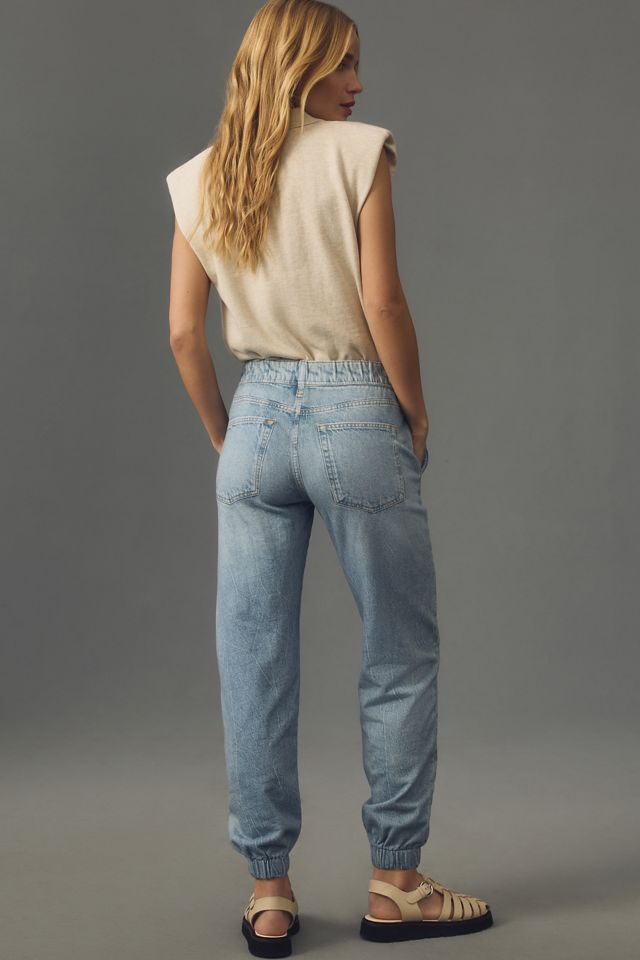 rag & bone Miramar Mid-Rise Denim-Knit Jogger Pants #2