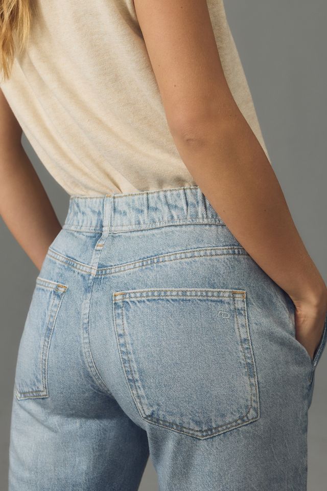 rag & bone Miramar Mid-Rise Denim-Knit Jogger Pants #4