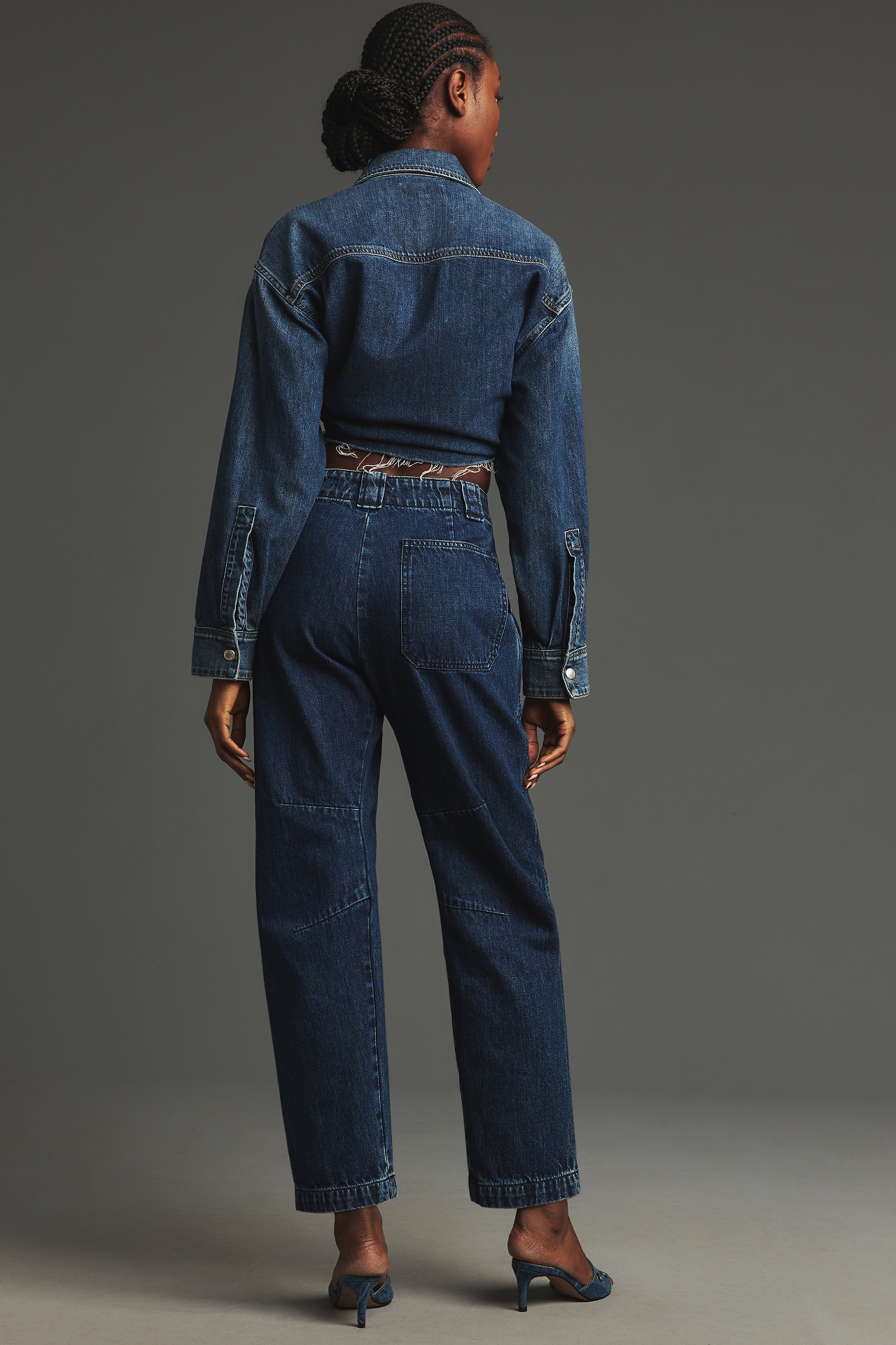 rag & bone Leyton Mid-Rise Crop Straight-Leg Jeans