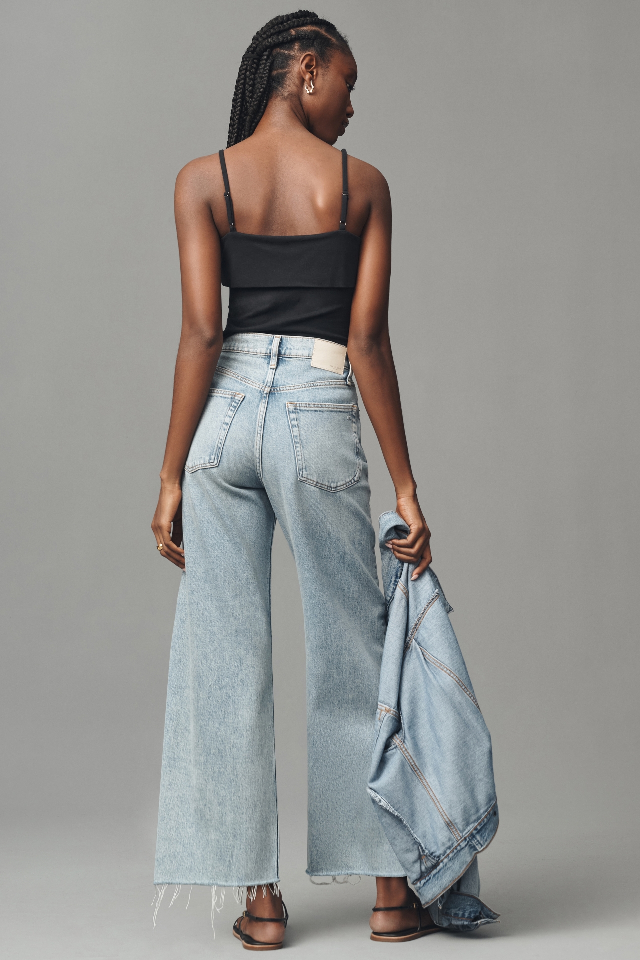 rag & bone Andi Crop High-Rise Wide-Leg Jeans