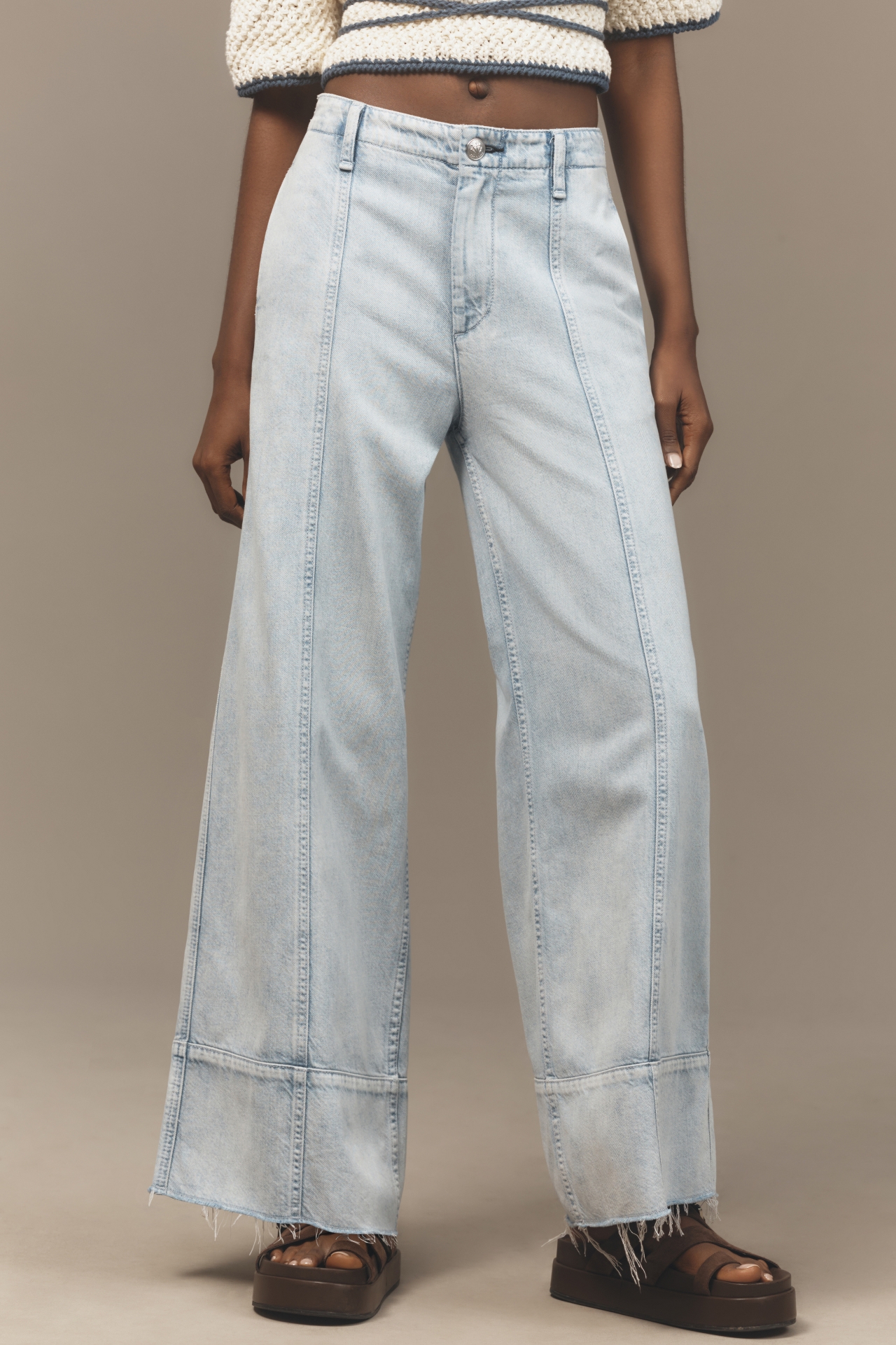 rag & bone Featherweight Arianna High-Rise Palazzo Jeans