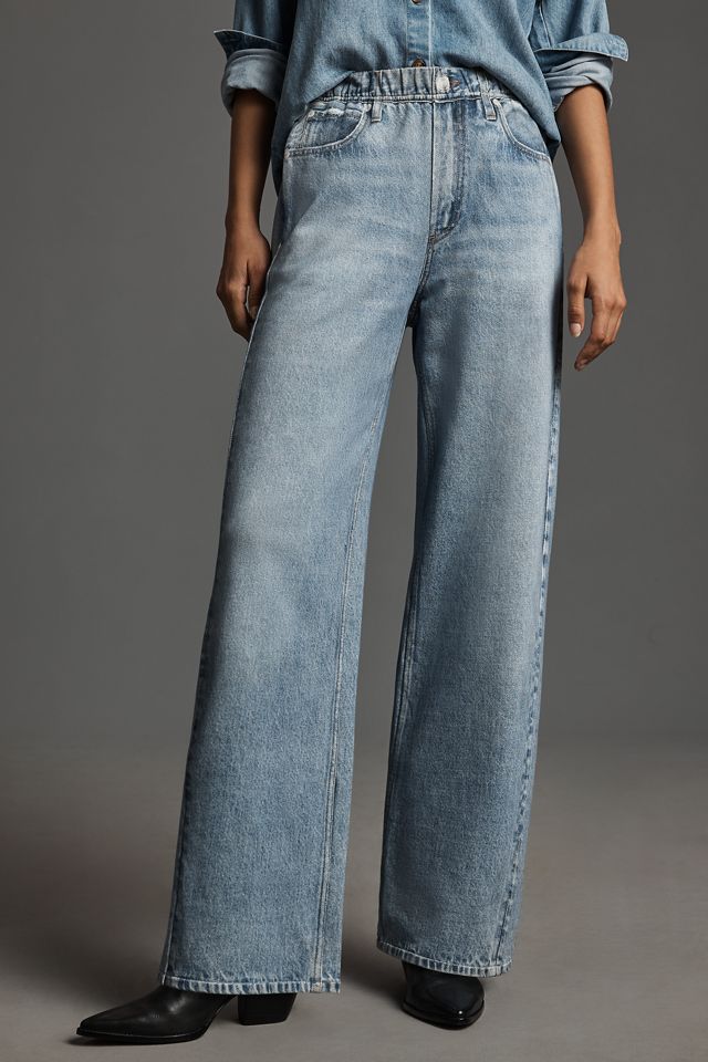 rag & bone Miramar Mid-Rise Wide-Leg Jeans