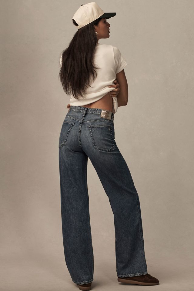 rag & bone Featherweight Logan High-Rise Straight Jeans #3