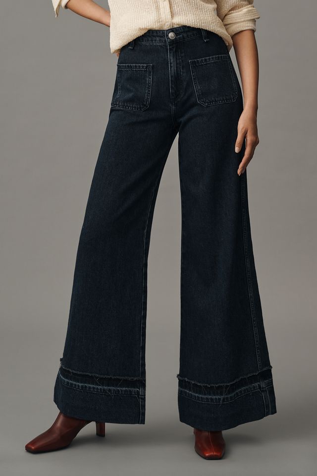 rag & bone Marina High-Rise Wide-Leg Flare Jeans #1