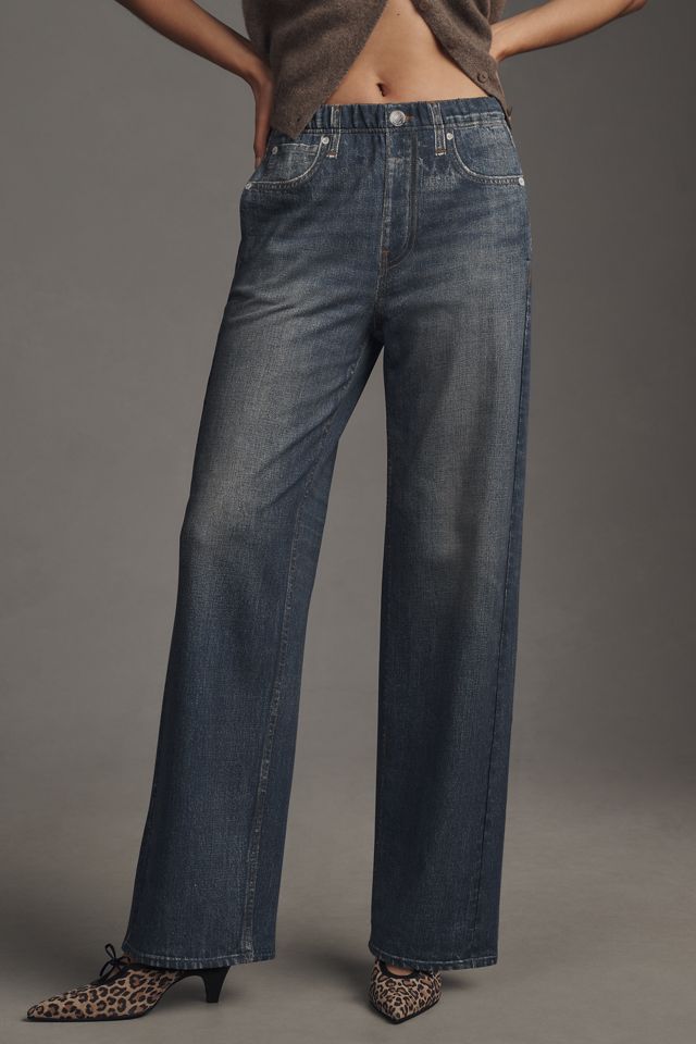 rag & bone Miramar High-Rise Wide-Leg Jeans #1