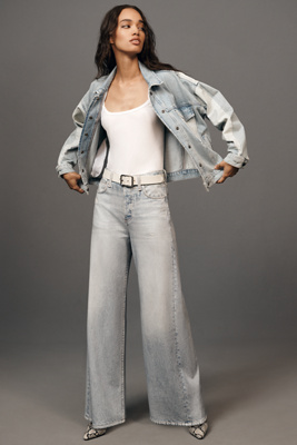 Rag & Bone Miramar Sofie High-rise Wide-leg Ankle Jeans In Blue