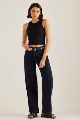 Rag & Bone Logan Mid-Rise Wide-Leg Jeans