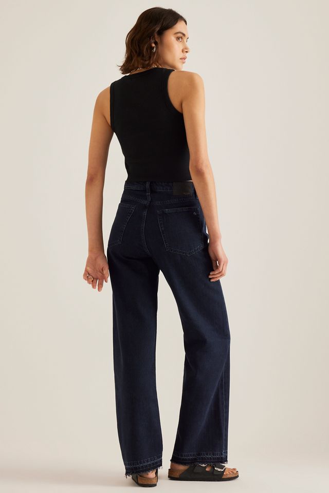Rag & Bone Logan Mittlere-Taille Weite-Bein Jeans #1
