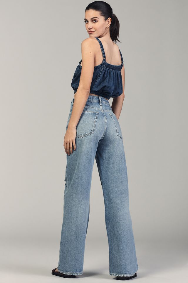 rag & bone Logan Mid-Rise Wide-Leg Jeans #2