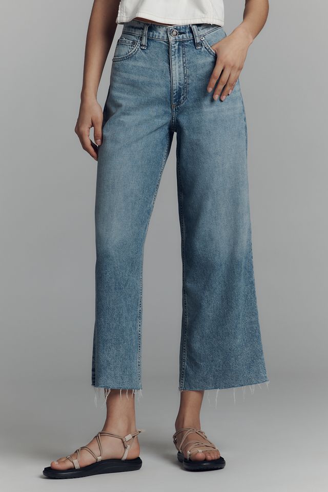 rag & bone Featherweight High-Rise Wide-Leg Jeans #1