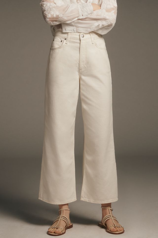 rag & bone Featherweight Andi High-Rise Crop Wide-Leg Jeans #1