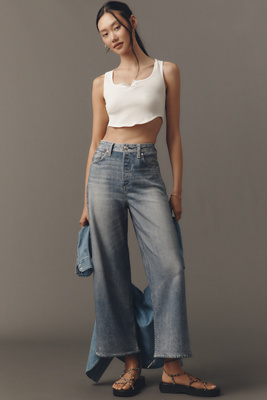 Rag & Bone Miramar Andi High-rise Crop Wide-leg Jeans