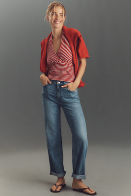 Rag & Bone Featherweight Baggy Dre Low-rise Boyfriend Jeans In Blue