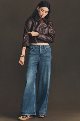 Rag & Bone Miramar Sofie Wide-leg Ankle Jeans In Blue