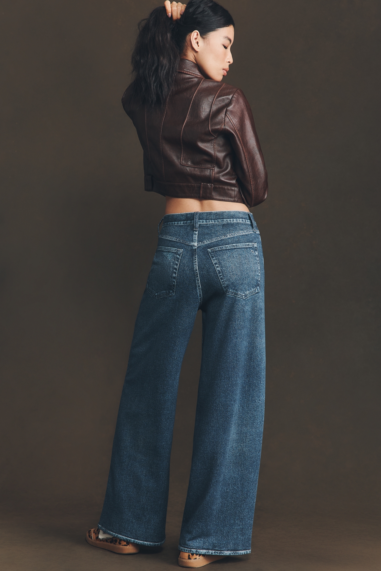 rag & bone Miramar Sofie Wide-Leg Ankle Jeans
