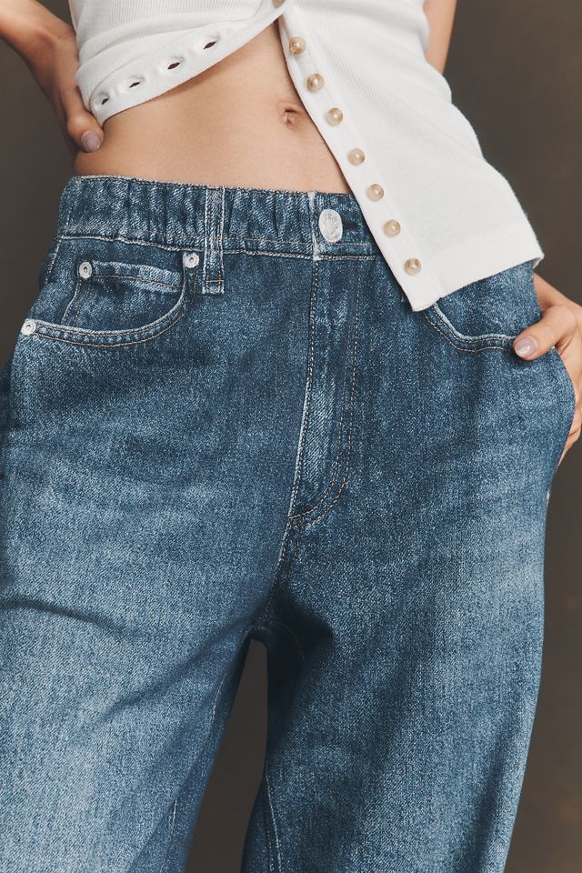 rag & bone Miramar Knit High-Rise Wide-Leg Jeans #3