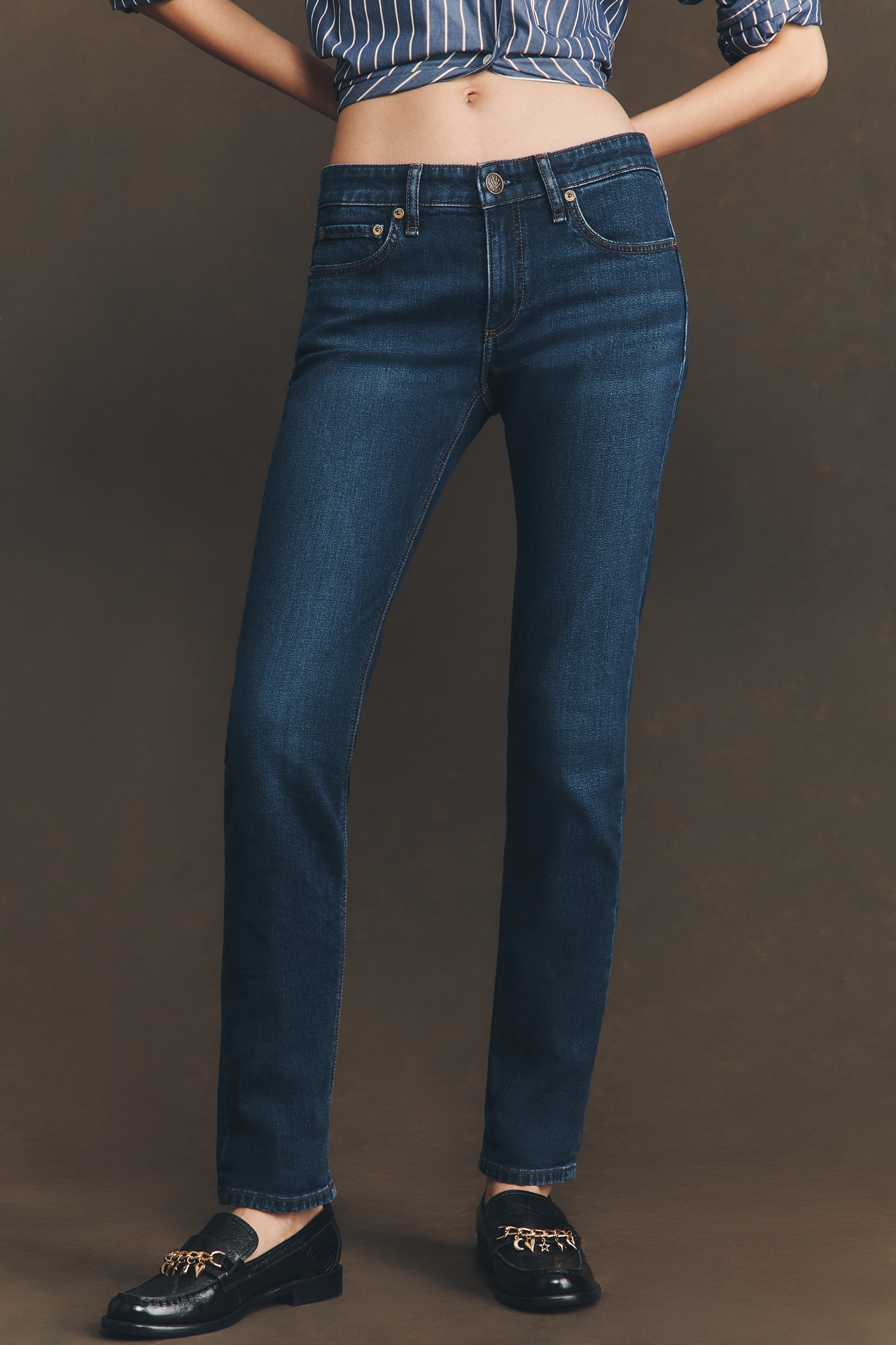 rag & bone Dre Low-Rise Slim Boyfriend Jeans