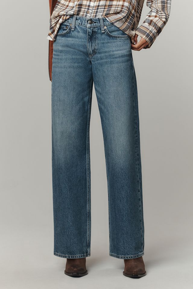 rag & bone Saige Low-Rise Relaxed Straight-Leg Jeans #1