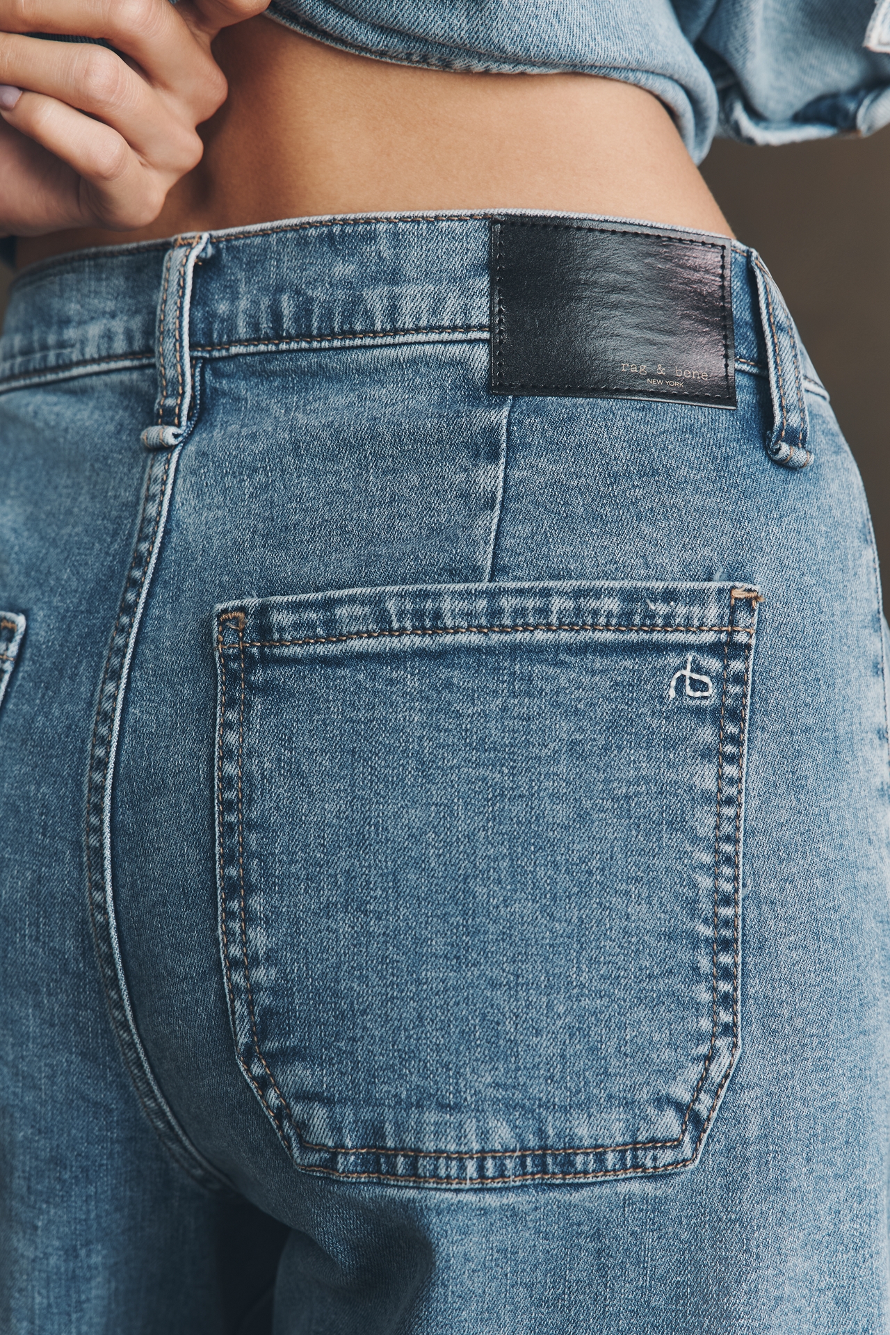 rag & bone Andi High-Rise Crop Wide-Leg Jeans