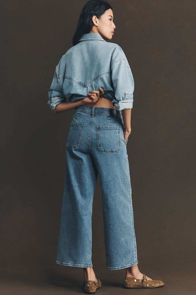 rag & bone Andi High-Rise Crop Wide-Leg Jeans #3