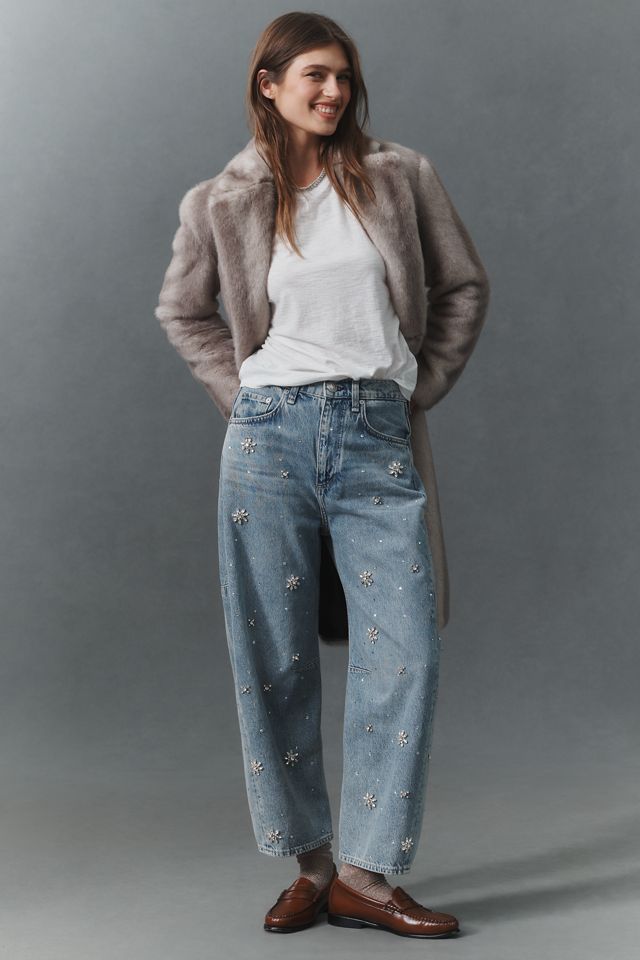 rag & bone Charlie High-Rise Barrel Jeans #1