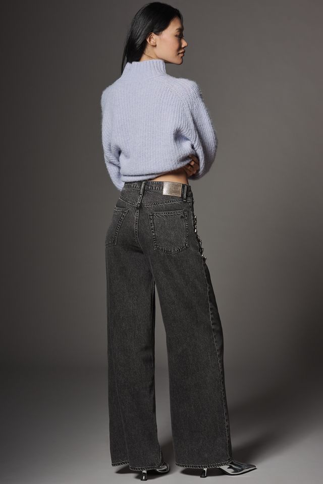 rag & bone Sofie High-Rise Wide-Leg Jeans #4