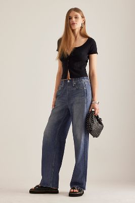 Jeans Miramar à jambes larges en Blue, taille: S chez Anthropologie - rag & bone - Modalova
