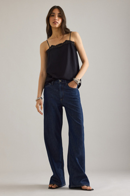 Rag & Bone Logan Mid-Rise Wide-Leg Jeans
