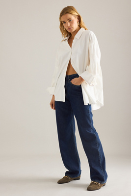 Rag & Bone Logan Mid-Rise Wide-Leg Jeans