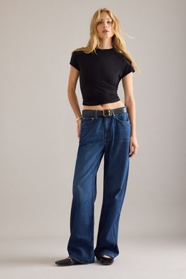 Jeans a Gamba Larga a Vita Media Logan di Rag & Bone
