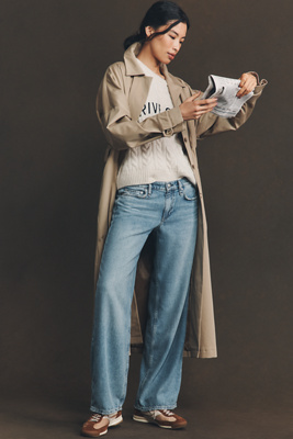 Rag & Bone Saige Low-rise Straight-leg Jeans In Blue