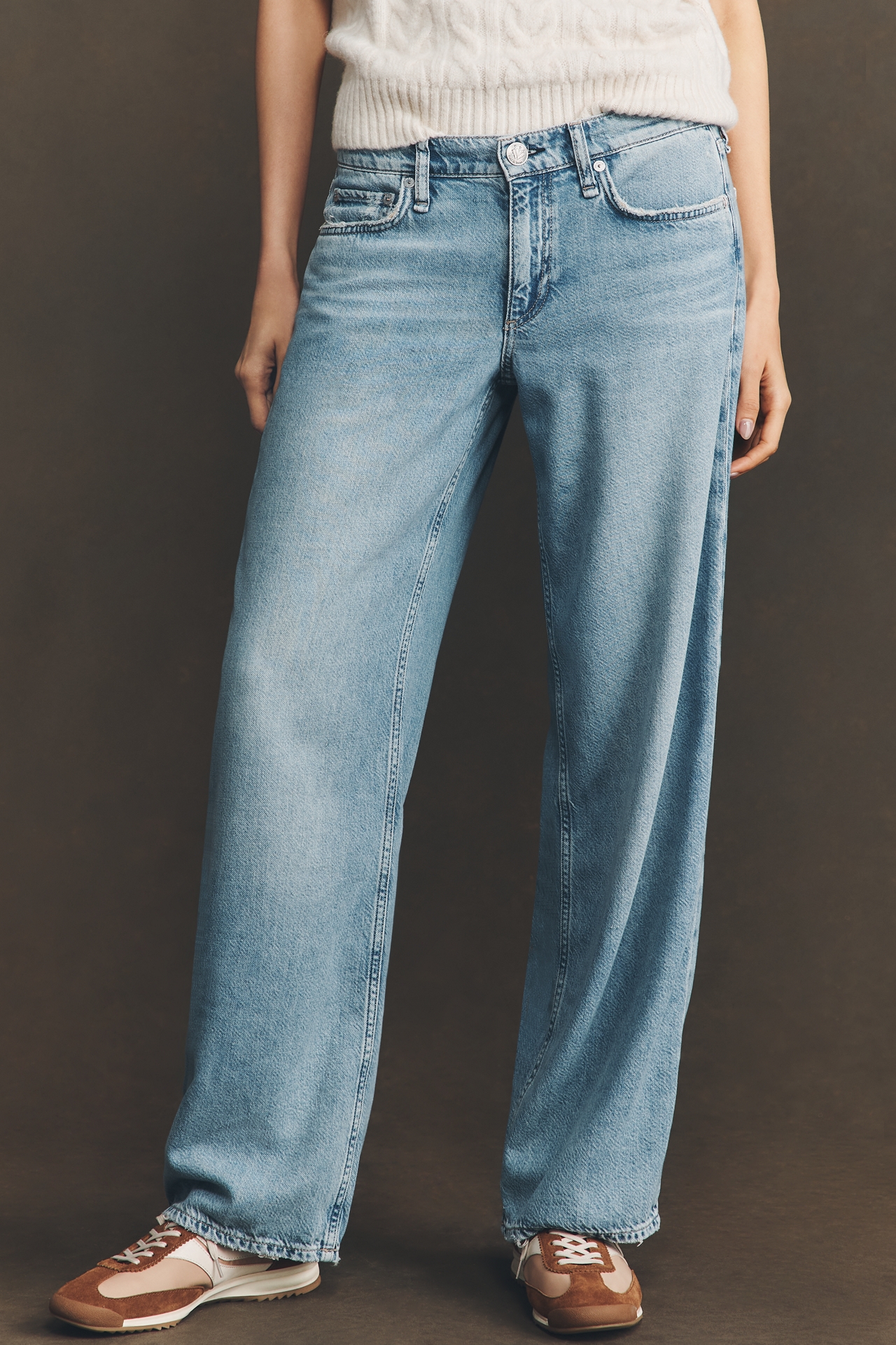 rag & bone Saige Low-Rise Straight-Leg Jeans