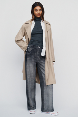 rag & bone Miramar High-Rise Wide-Leg Track Jeans by Anthropologie