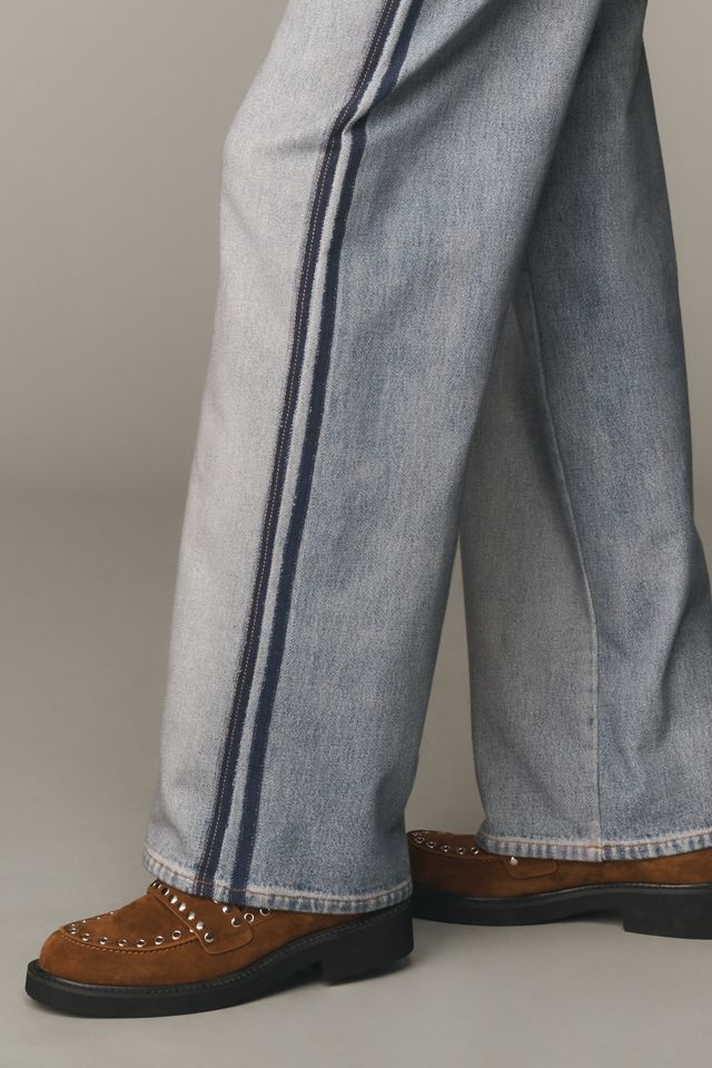 rag & bone Miramar High-Rise Wide-Leg Track Jeans #3
