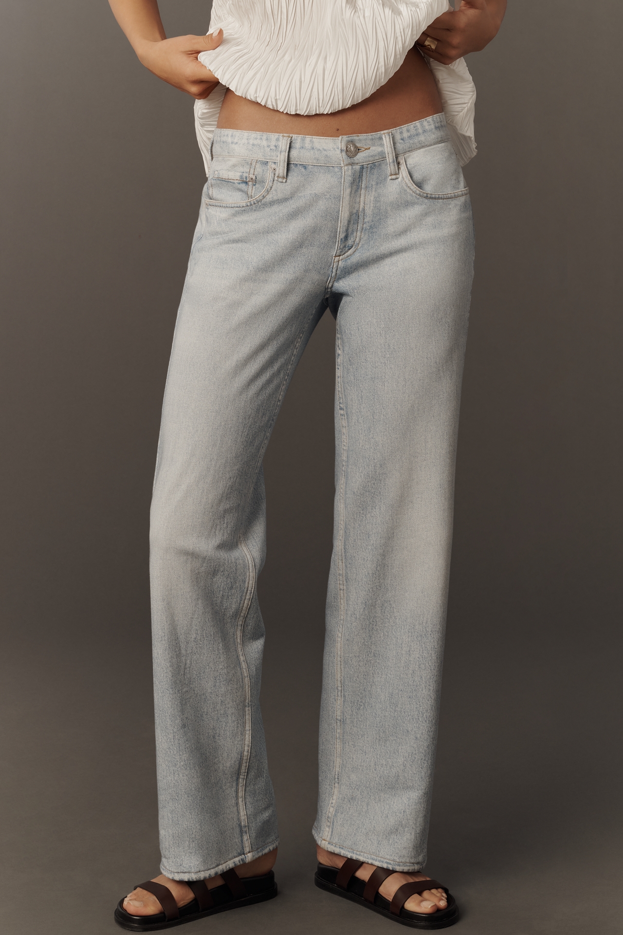 rag & bone Miramar Saige Low-Rise Straight Leg Jeans