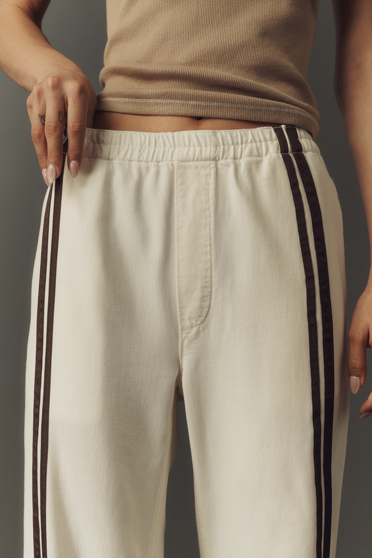 rag & bone Logan Featherweight High-Rise Wide Leg Jeans