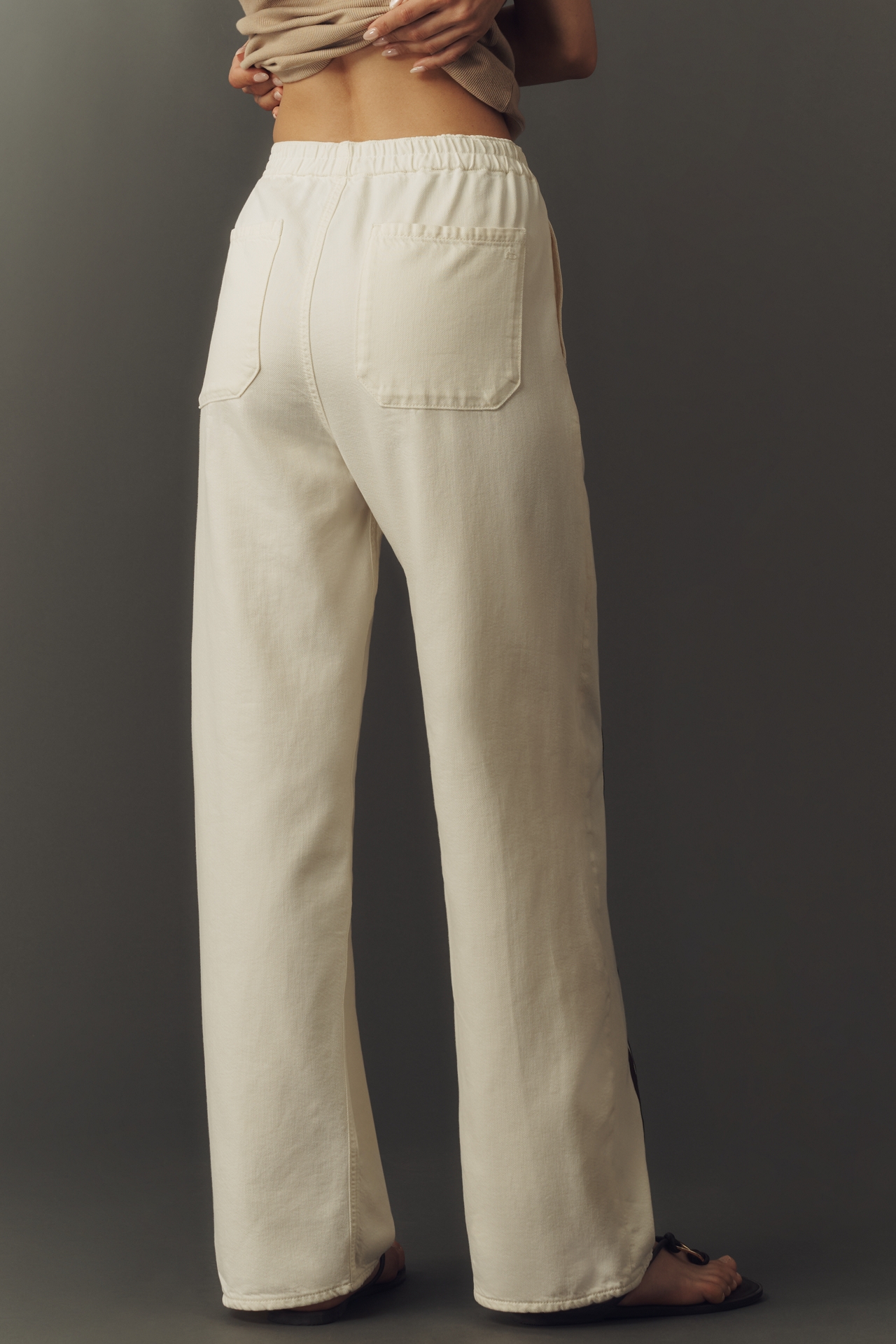 rag & bone Logan Featherweight High-Rise Wide Leg Jeans