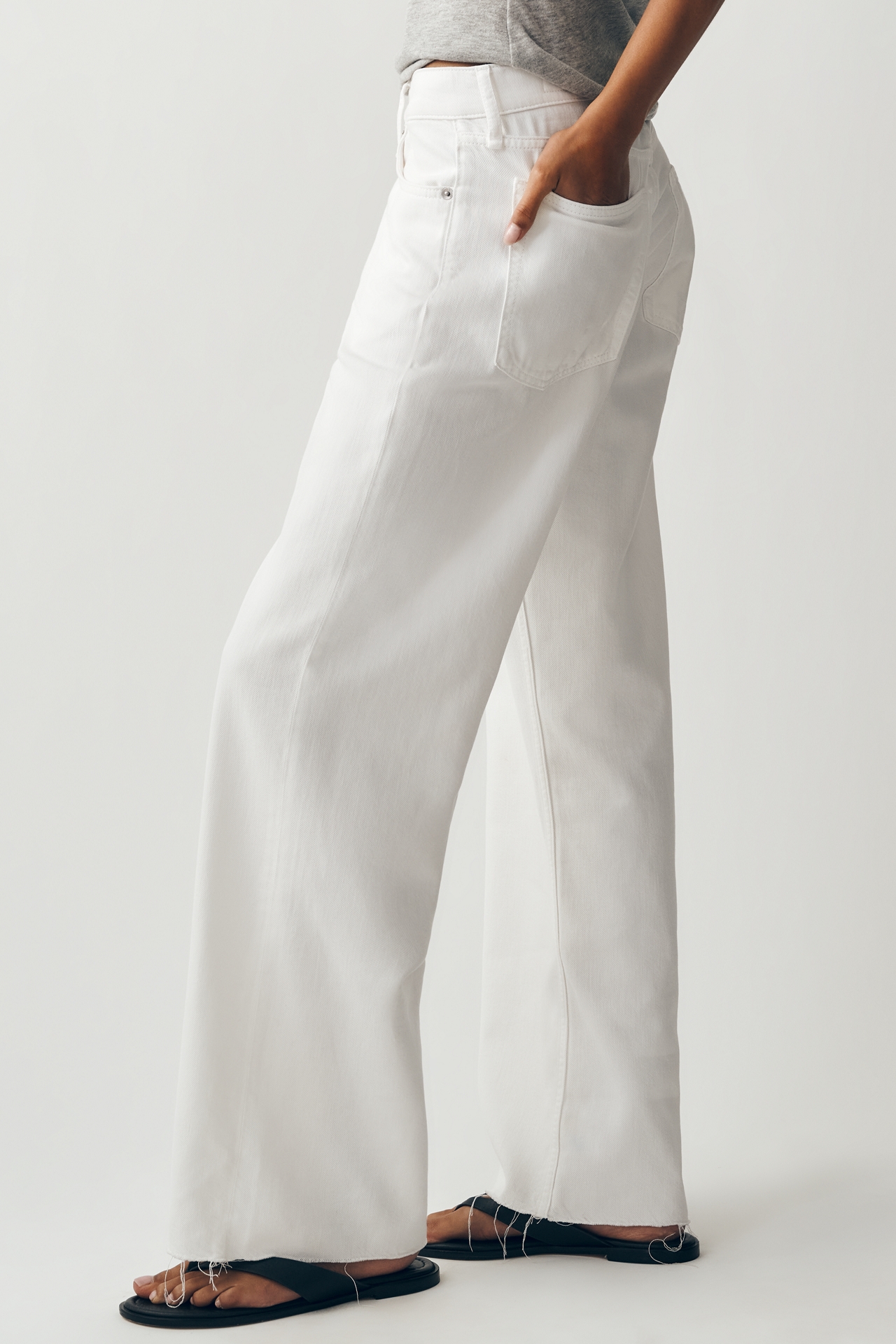 rag & bone Saige Low-Rise Wide Leg Jeans