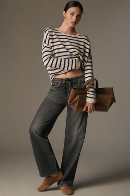 rag & bone Miramar High-Rise Wide-Leg Drawstring Jeans