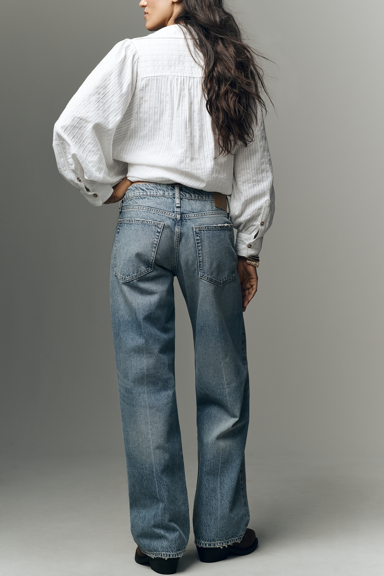 rag & bone Saige Low-Rise Straight Jeans