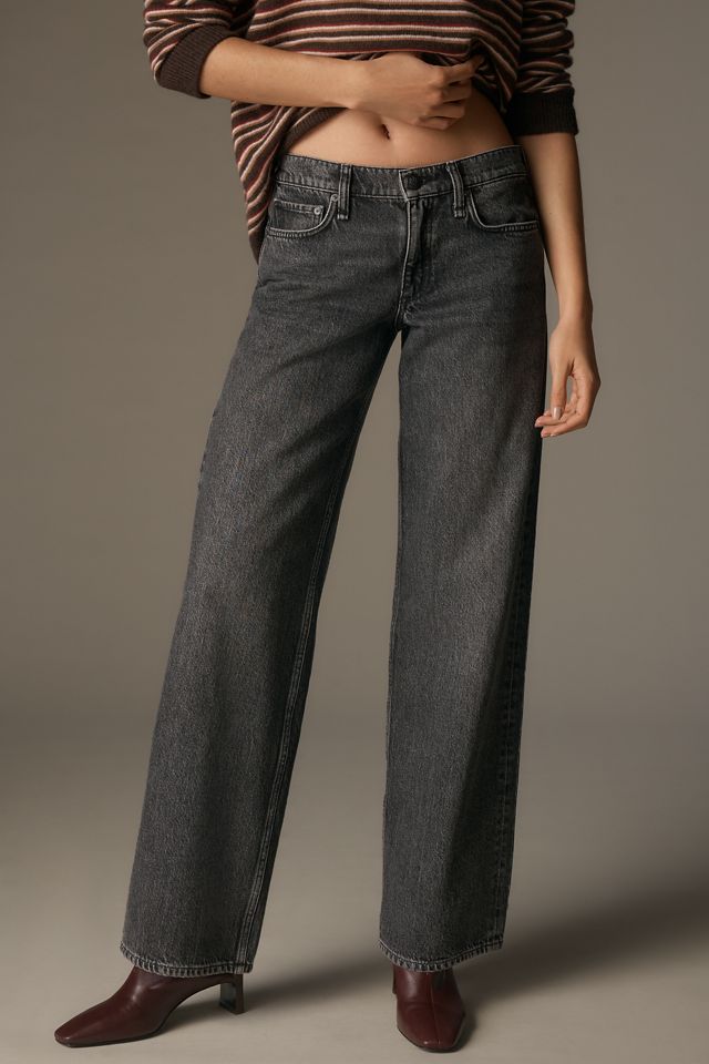 rag & bone Saige Low-Rise Straight-Leg Jeans #1