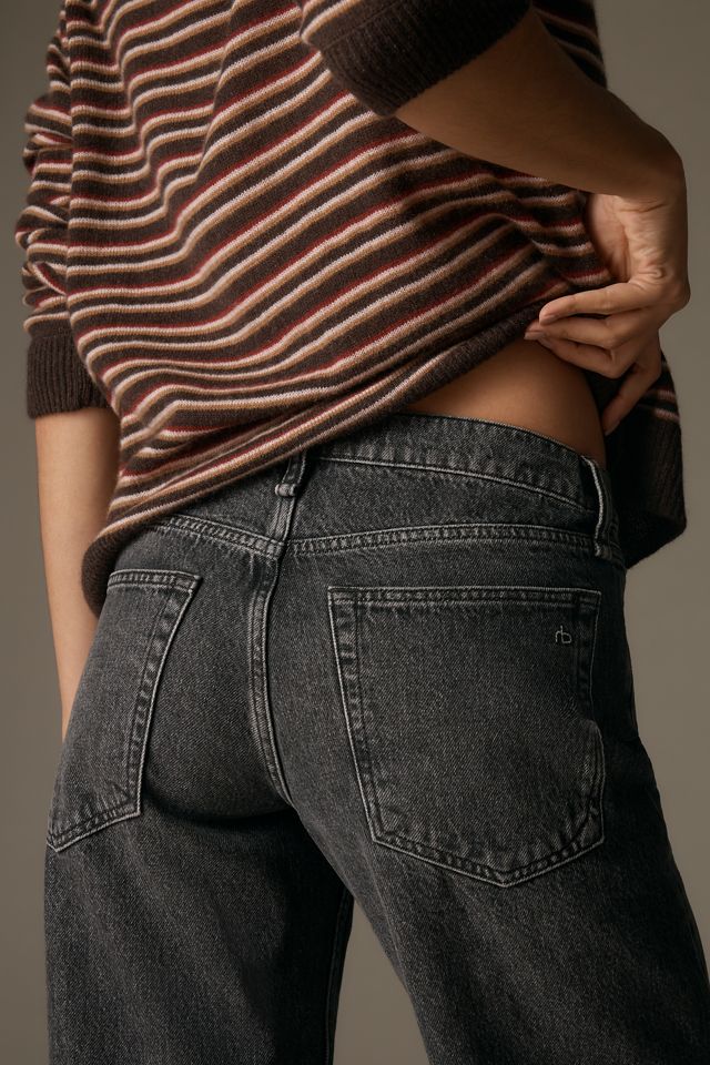 rag & bone Saige Low-Rise Straight-Leg Jeans #3