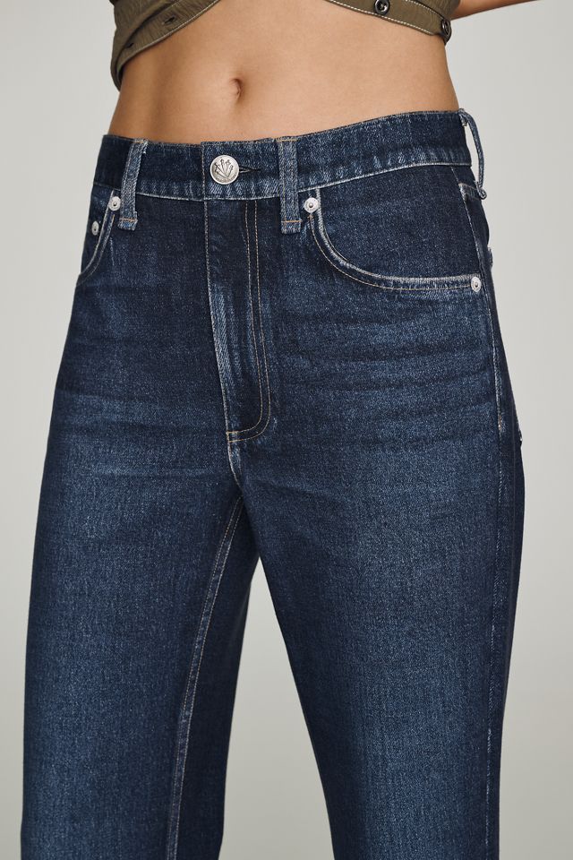 rag & bone Miramar Ponte Harlow Cropped Straight-Leg Jeans #1