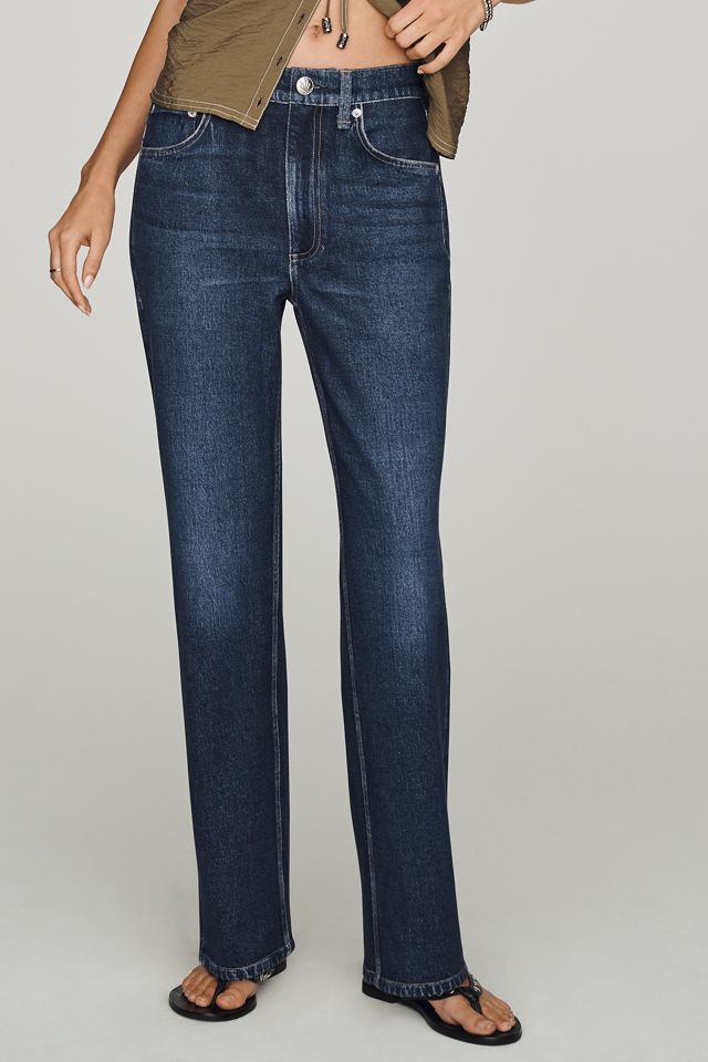 rag & bone Miramar Ponte Harlow Cropped Straight-Leg Jeans #3