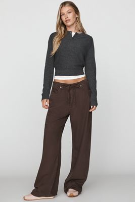 rag & bone Phoebe High-Rise Wide-Leg Drawstring Jeans