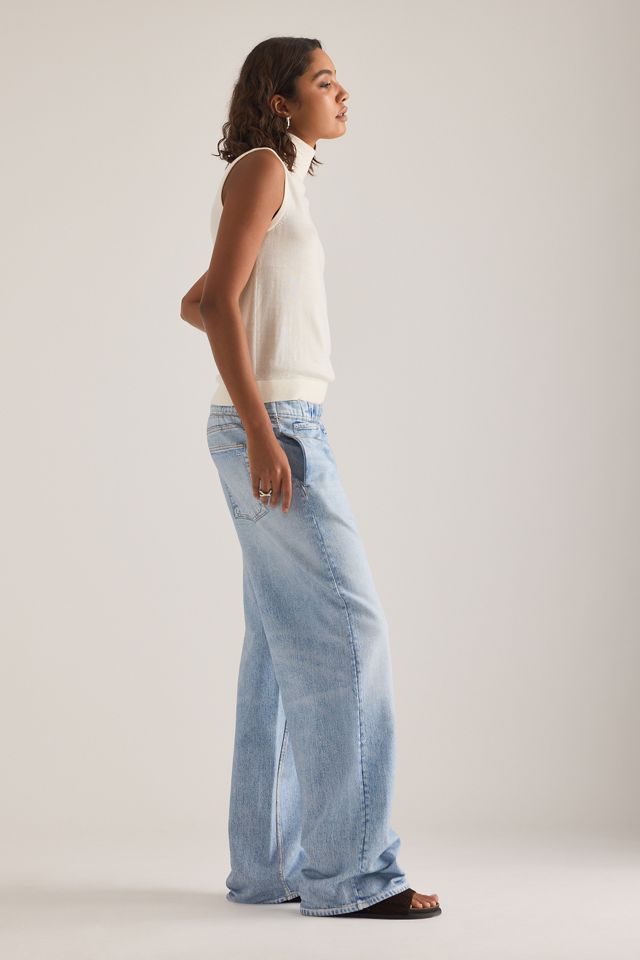 Rag & Bone Miramar Frottee Jeans mit weitem Bein #2