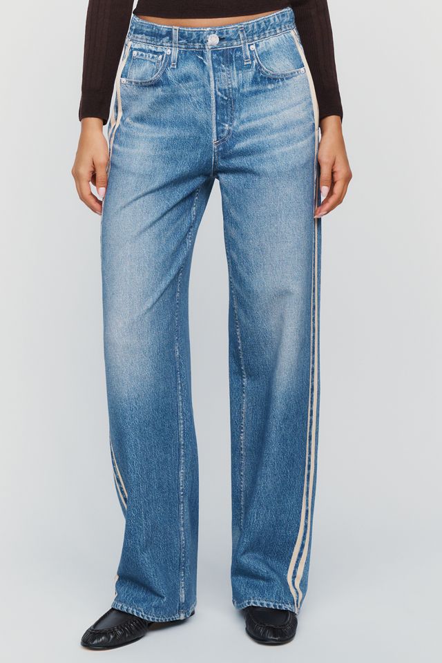 rag & bone Miramar Terry High Rise Wide Leg Jeans  #1